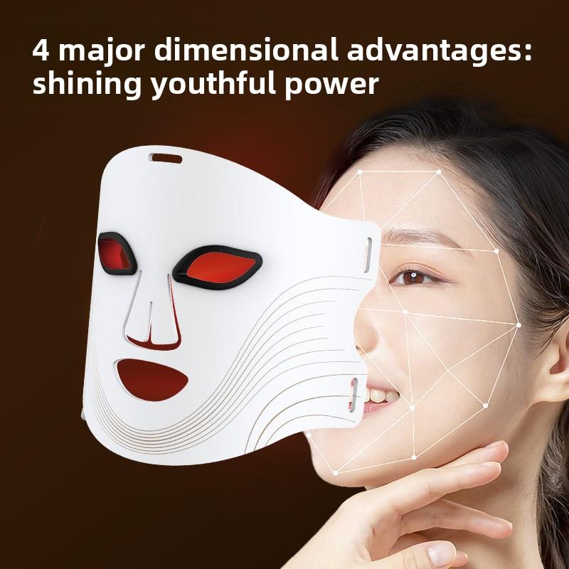 LED Photon Skin Rejuvenation Device Seven Colors Infrared Bean Removal Device Face Large Light Mask