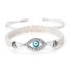 Cross-Border Alloy Bamboo Evil Eye Bracelet: Starry Eyed Woven Couple Bow Design