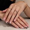 Polka Dot Pattern Press On Nails DIY Nail Art Short Square Nails Fashion Full Cover Nails