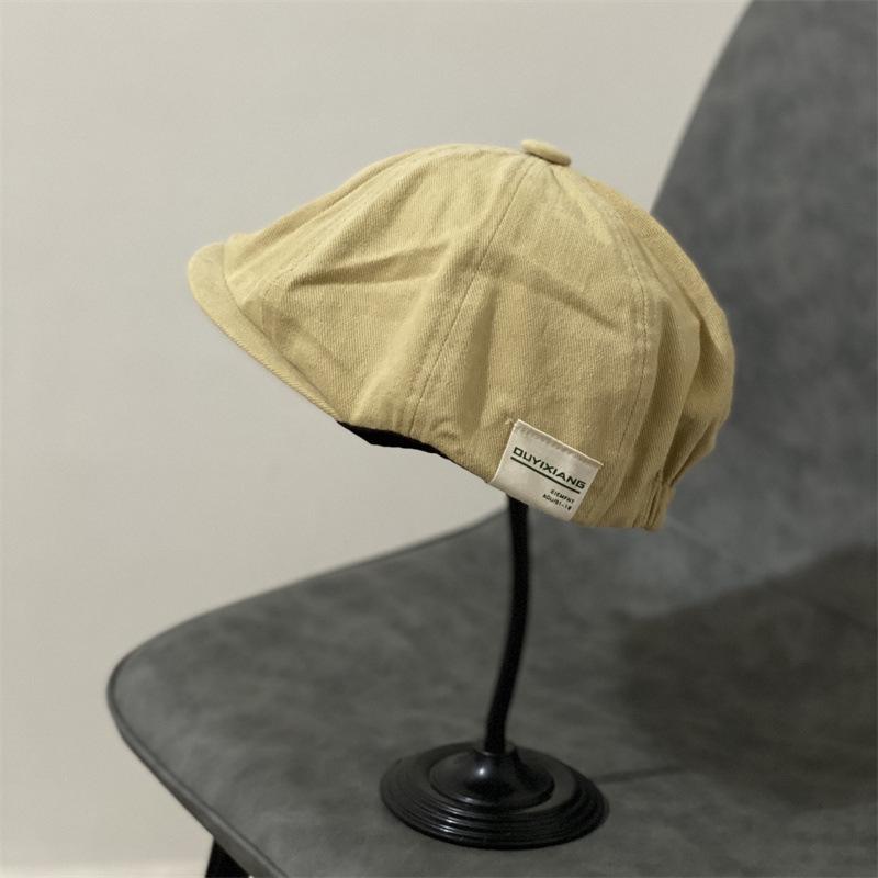 

Большая окружность головы ретро берет для девочек шляпа вперед хлопок и лен дышащий большой размер плюс британский художник шляпа для мужчин M（56-58cm）