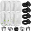 Pet Water Fountain Replacement Filters with Activated Carbon Sponge Pre Filters Compatible with Most Brand Pet Fountains