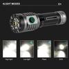 High Bright 3*LED Strong Light Mini Rechargeable Portable Torch Outdoor Aluminum Alloy Tactical Flashlight with Pen Clip