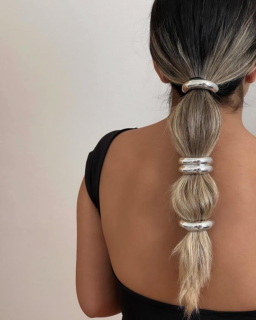 New Metal Irregular Golden Color Hair Bands Elastic Hair Scrunchies Hair Rope Headbands Women Girls Hair Accessories Gifts 2026
