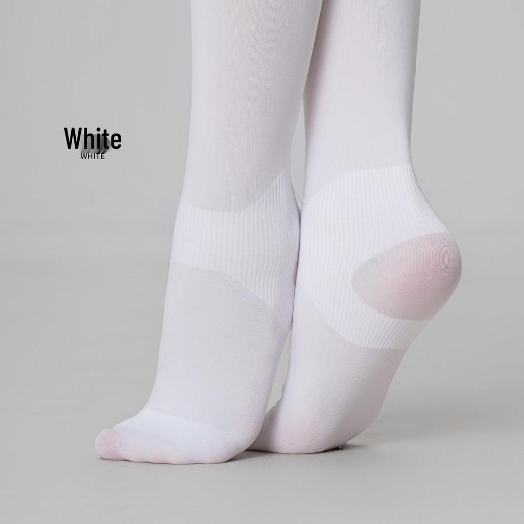 Weißes nahtloses Tanzstrumpfhose für Mädchen – Frühling/Herbst Basisschicht für Auftritte