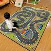 Complex Racing Track Kids Rug Multi-Loop Car Play Mat Children's Playroom Educational Traffic Carpet Fashion Home Decor