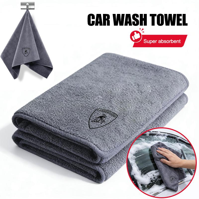 Suede Fleece Microfiber Towel Car Cleaning Rag Cloth For Lamborghini LP570 LP610 Urus LP700 LP770 Gallardo Aventador Accessories
