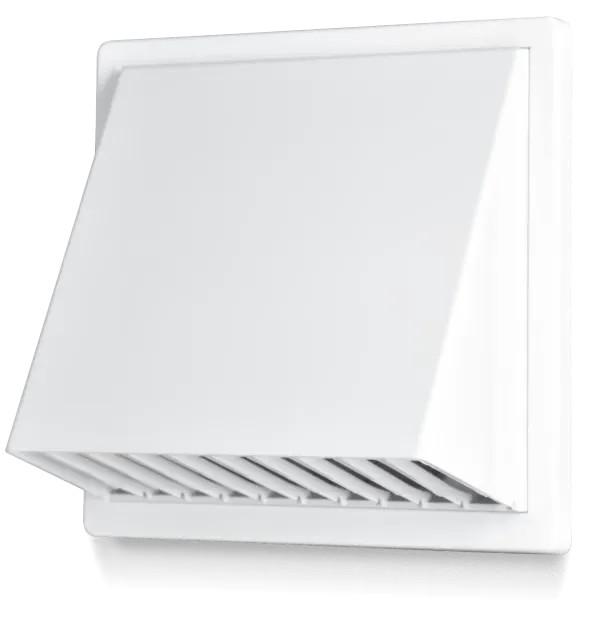 Ventilation Grille/Outlet With Hood 170*170, Fi 100, White - Rx 02-501