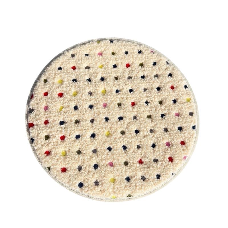 1:12 Dollhouse Miniature Plush Carpet Fluffy Mat Model Photography Prop Kids Pretend Play Toys Doll House Mini Decoration Gifts