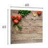 PANEL SZKLANY DO KUCHNI 60x65 Drewno
