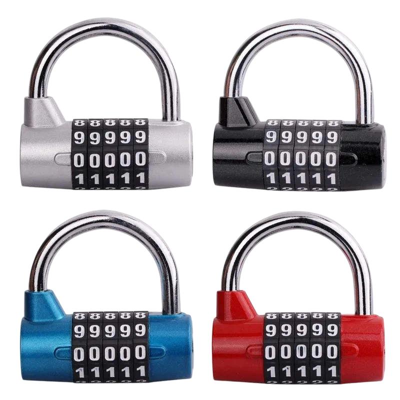 Wide Shackle 5 Digit Padlock Zinc Alloy Combination Lock Weatherproof Digital Password Lock for Shed and Door