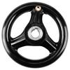 Volantino per fresatura di precisione, 3 razze, 12*100 mm, per fresatrici, torni, rettificatrici