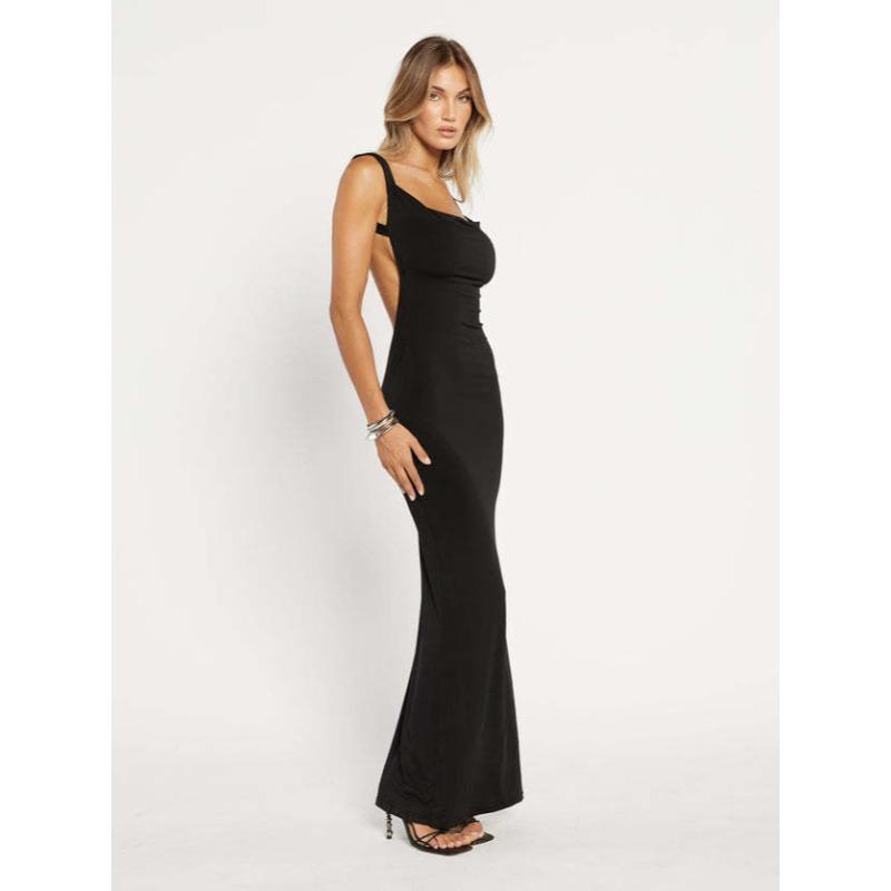 Summer New Women's Fashion Suspender Sexy Low Cut Slim Hip Dress