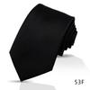 Men'S Premium Business Waterproof 8Cm Tie Polyester Trendy Sparkle 7.5Cm Pure Black Striped Hand Tie