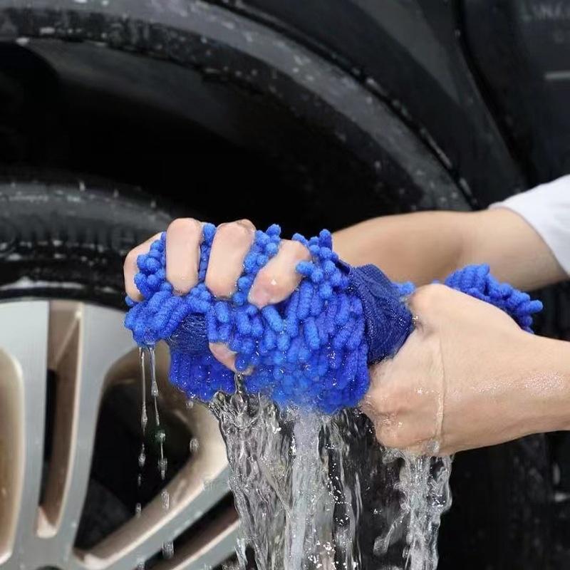 1Pcs Auto Gloves Styling Accessories Microfiber Car Washer Sponge Cleaning Car Care Detailing Brushes Washing Towel