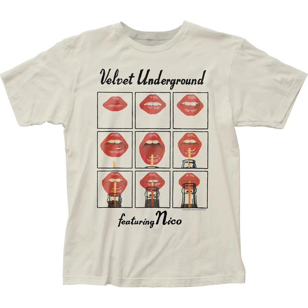 Velvet Underground Featuring Nico Mens T Shirt Music Classic Tee Vintage White
