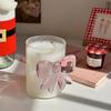 3D Cute Transparent Pink Bow Glass High Borosilicate Heat-Resistant Drinking Glasses 3D Milk Glass Cup Home