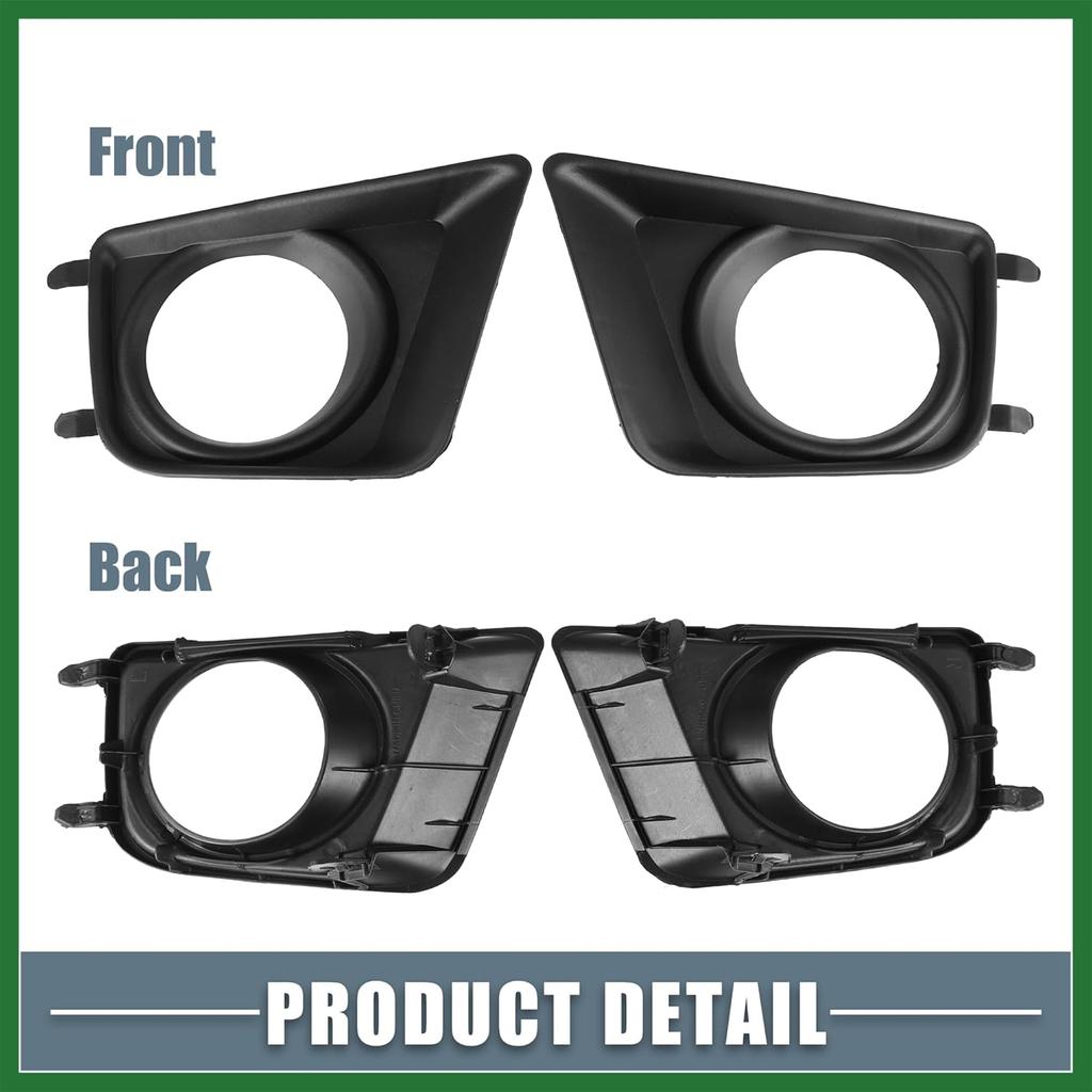 Motoforti Fog Light Bezel Cover NO.8148104020 Left Right Side Fog Light Grille Cover for Toyota Tacoma 2012-2015 1 Pair Long-Lasting