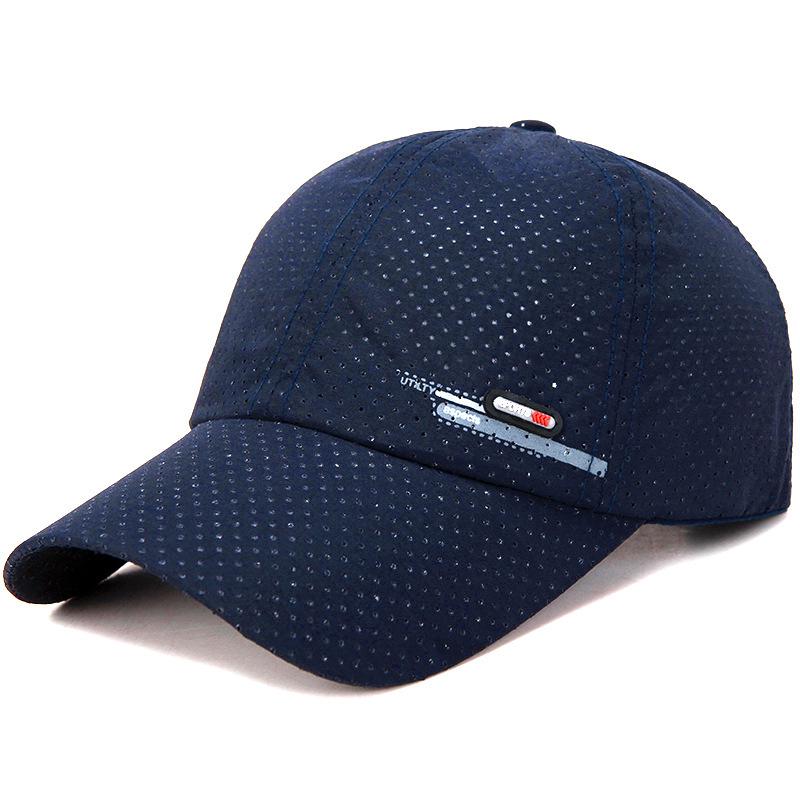 Zhen Yueqi Summer Quick-Dry Breathable Men s Fishing & Cycling Sunscreen Cap Adjustable темно-синий