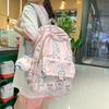 Schoolbag New Printed Cute Girl Backpack Fashion Elementary School Student Casual Backpack Junior High School College Student Commuter Backpack