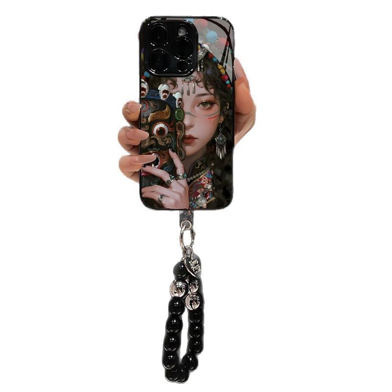 Mask Girl for Apple 17 Mobile Phone Case Iphone15promax New Internet Celebrity Senior Sense 16promax