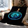 Manchester City FC Pattern Blanket for Home Decoration, Bed, Sofa, Car Travel, Camping, Suitable for All Seasons, Birthday Christmas Gift
