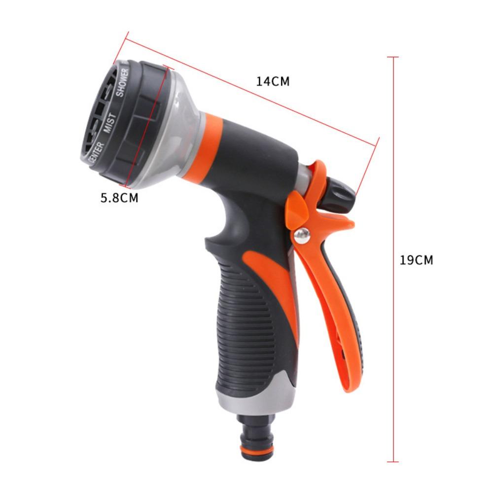 1 Hochdruck-Gartenspritzpistole für die Bewässerung im Freien. Verstellbare Düse. Leichtes Kunststoffdesign für einfachen Griff.