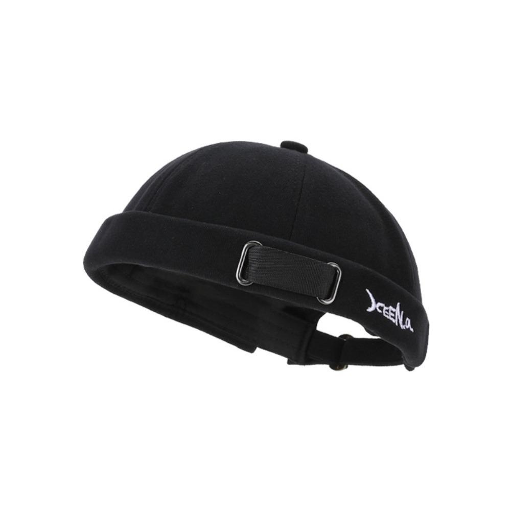 Bonnet Respirant Casquette Docker Ajustable Chapeau Tendance Sans Bord