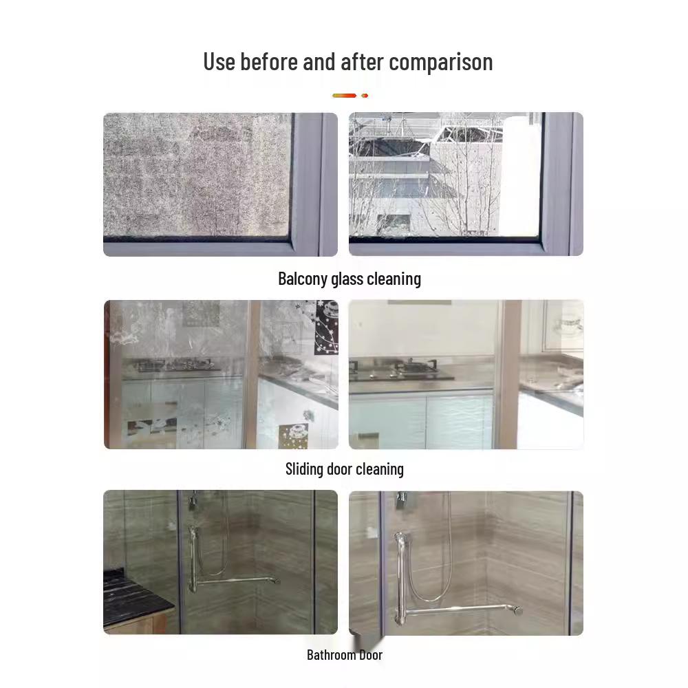 Glass & Mirror Cleaner: Stain & Limescale Remover Liquid for Windows & Household Use.