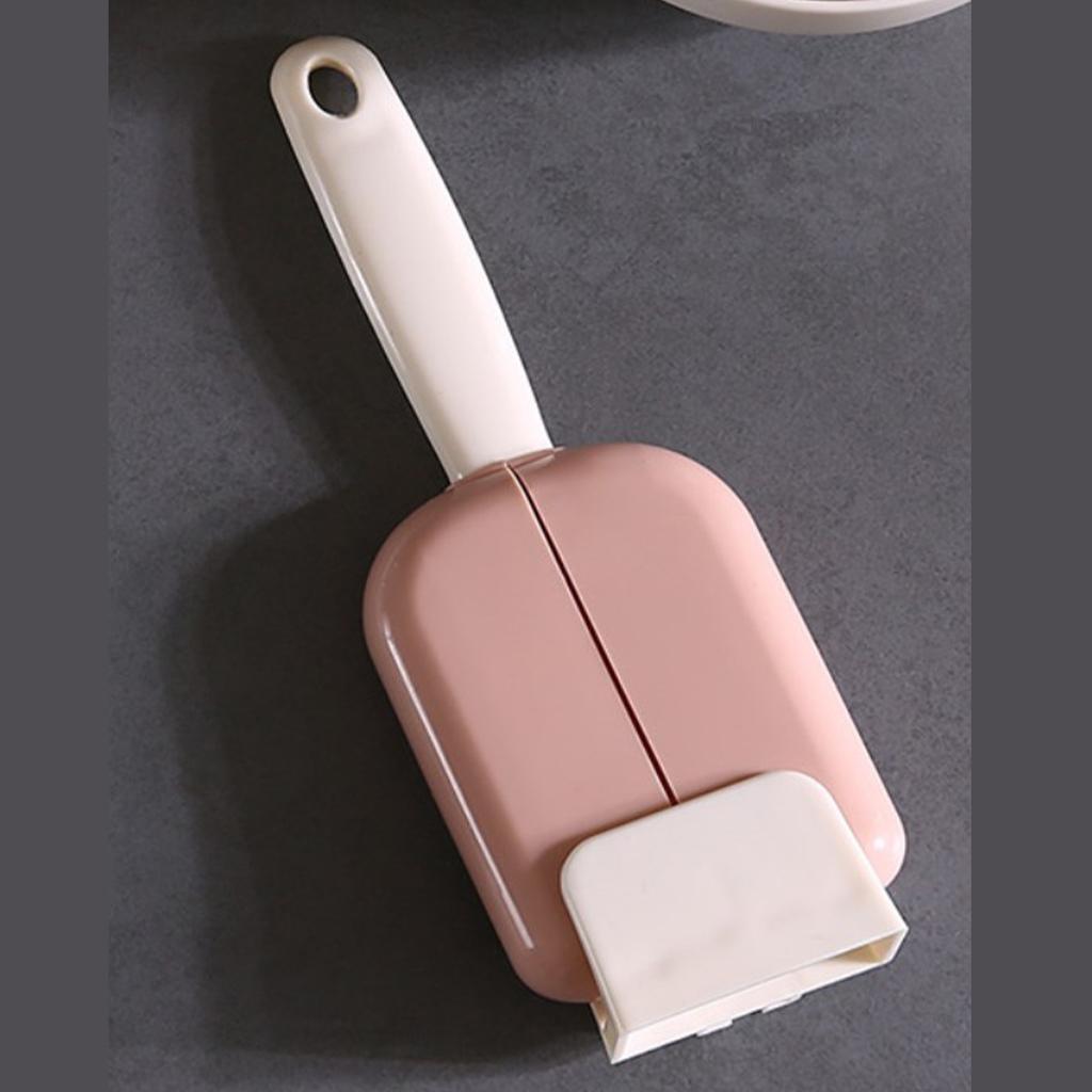 Rice Spoon with Stand Holder Vertical Rice Large Spoon Automatic Opening Closing Standing Storage Scoop Rack Kitchen