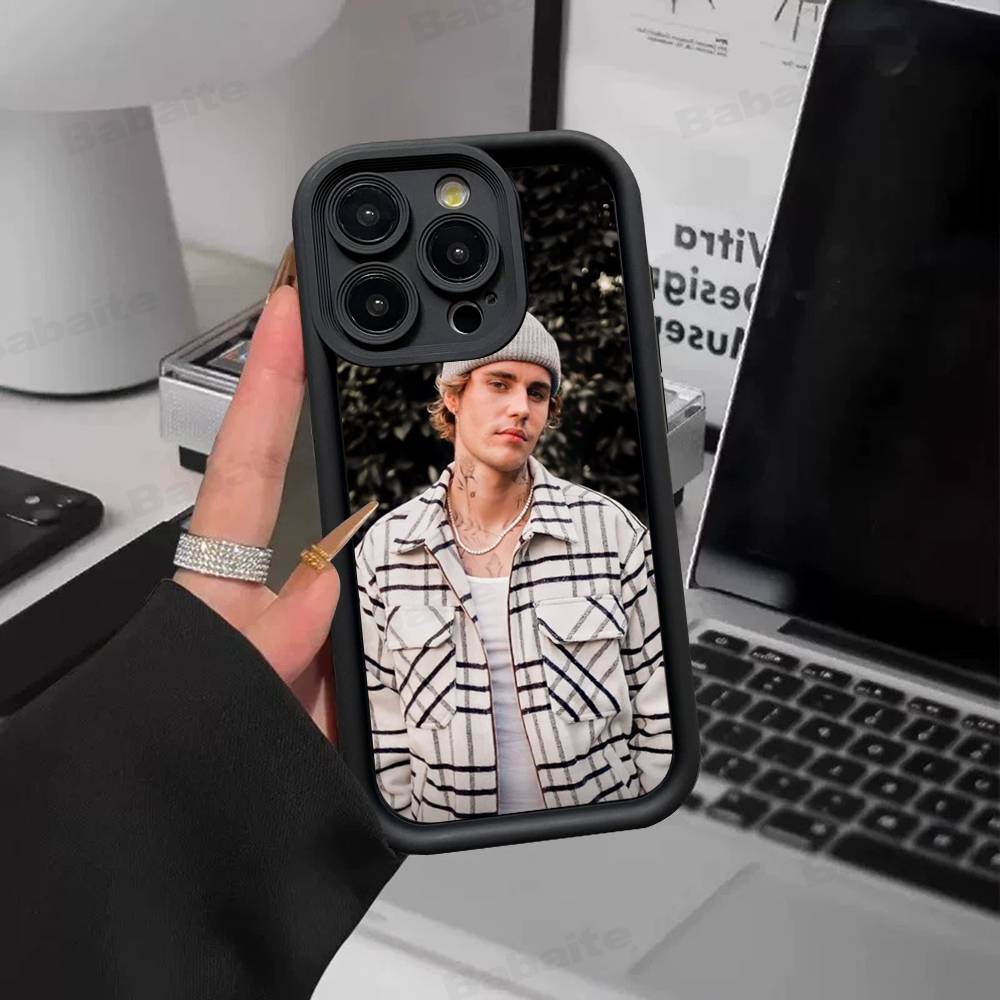 Singer Justin B-Bieber Phone Case For IPhone 17 16 15 14 Plus 13 12 11 Pro Max Silicone Cover