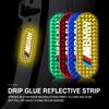 2pcs Car Night Reflective Strip Warning Stickers Road Safety Tips For BMW 1 3 5 7 Series M F01 F20 F10 F13 E52 E53 E60 E93 RI3