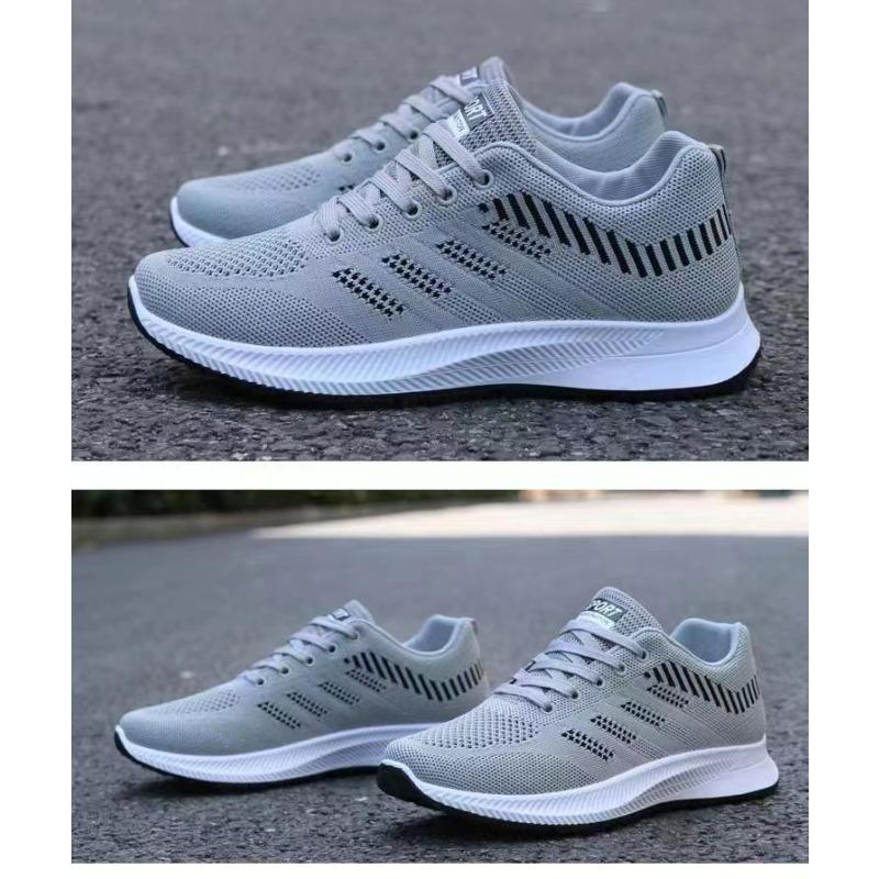 Herren Laufschuhe Neue Mode Freizeit Sneaker, Weiche Sohle Bequem Flyknit Atmungsaktiv Sportschuhe für Herren