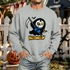 Men's Halloween Printed Long Sleeve T-Shirt Unisex Crewneck Casual Sports Top