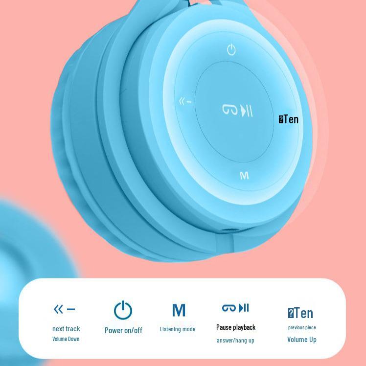 Maca Dragon Head Bluetooth Headset for Kids - Y08 Mobile Gaming Gift