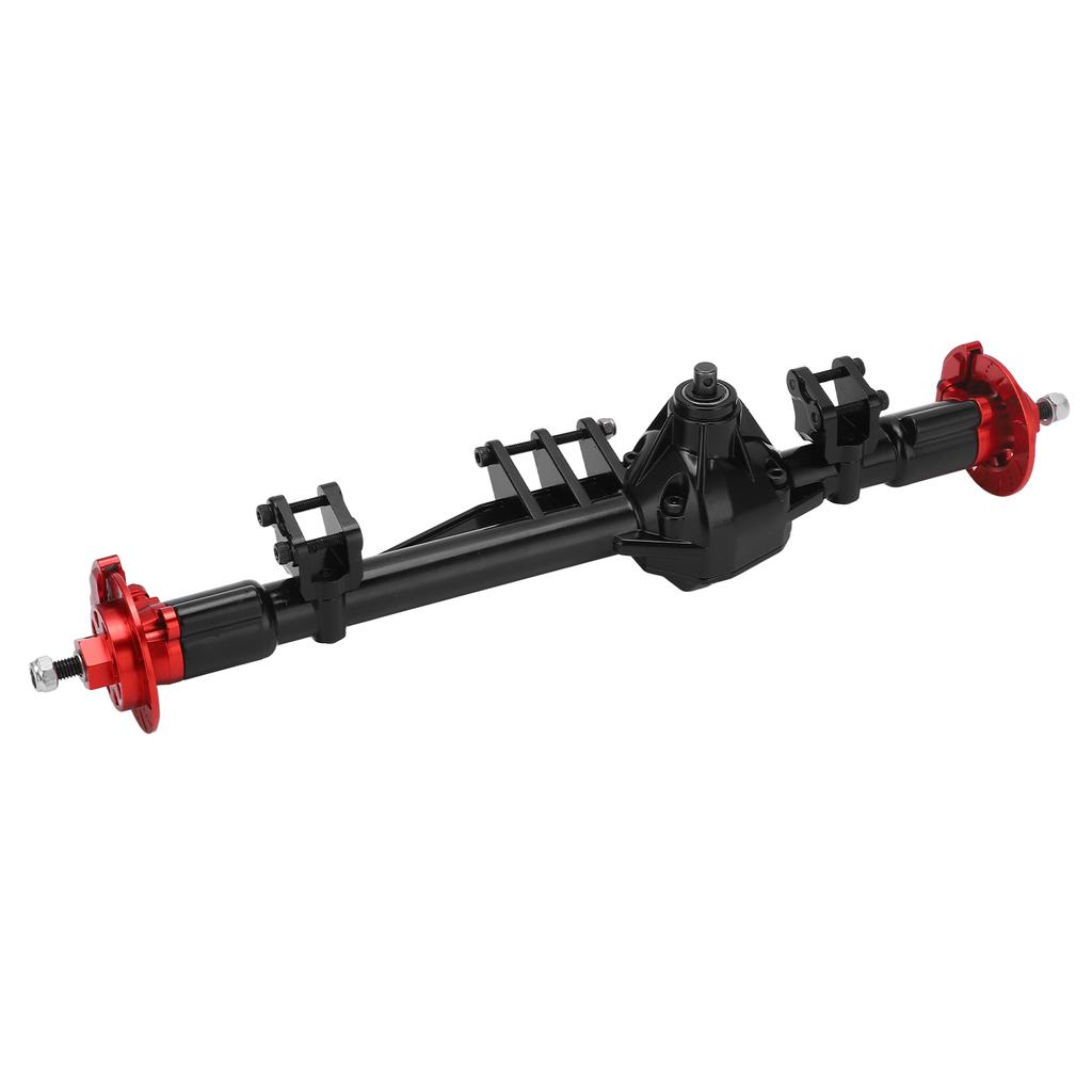 RC Metal Rear Axle Assembly for AXIAL RBX10 Ryft 110 RC Car Upgrade Parts Accessories(Black Red )