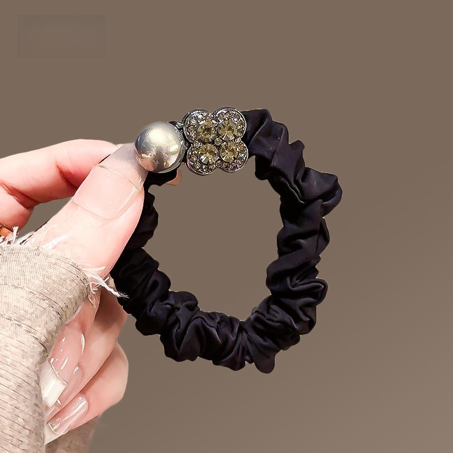 Exquisite Forest Style Butterfly Crystal Hair Ties - Durable Rubber Bands for Women