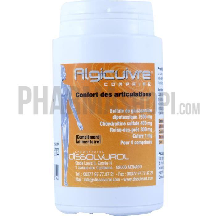 Dissolvurol Algicuivre 120 comprimés