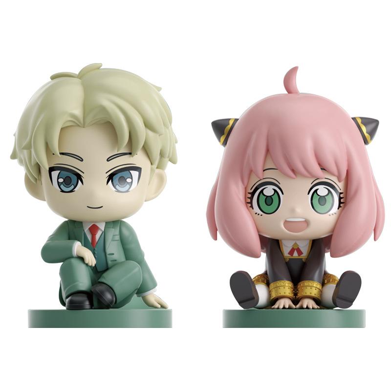 Yiqi Spy x Family Sit-Sit Series Anya Figure - Cute Desktop Ornament