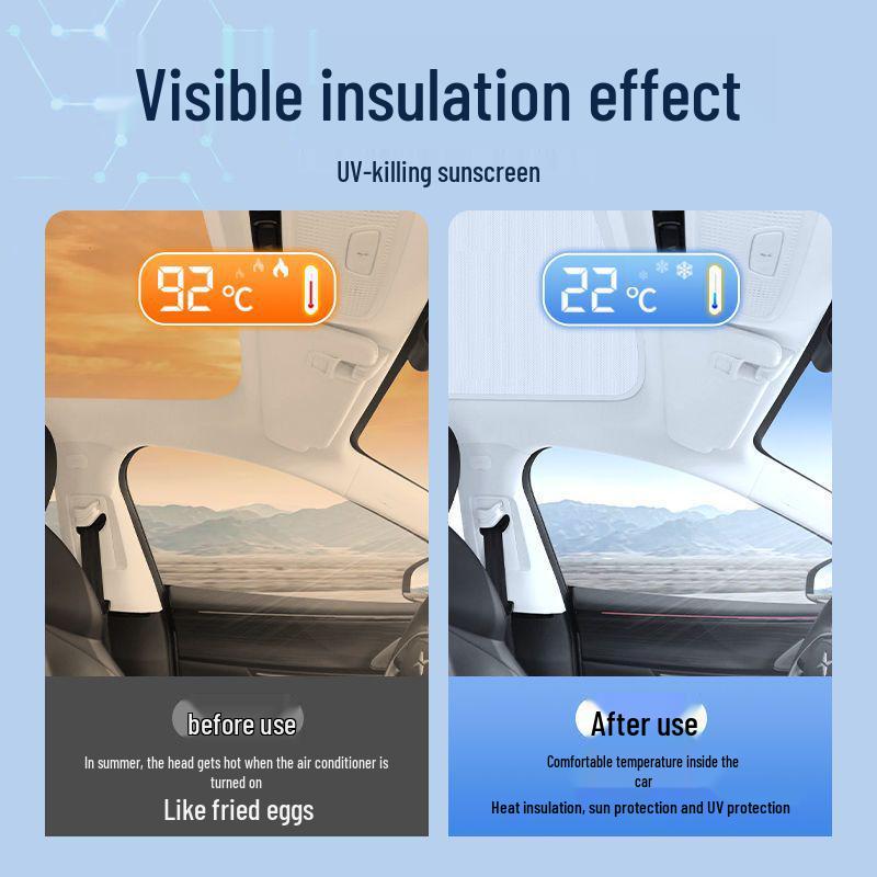 Sunshade for Xiaopeng P7/P5/G9/G3 Panoramic Roof - Heat Insulation Accessory