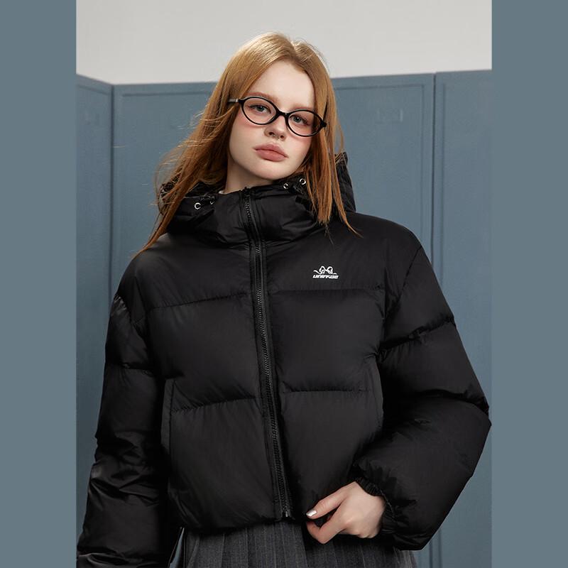 UNIFREE Short Hooded White Duck Down Jacket