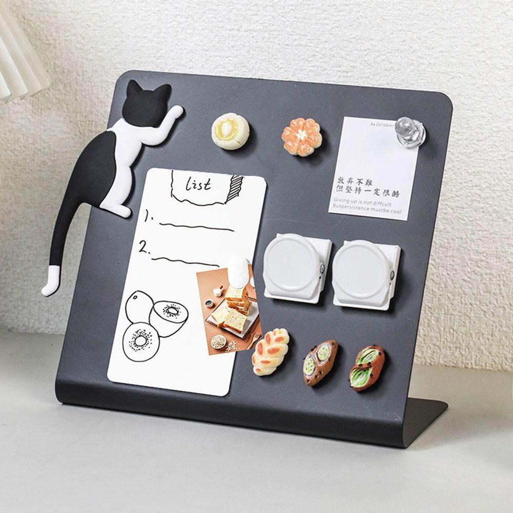 DIY Design Desktop Message Board Metal Storage Display Board Magnetic Blackboard Message Display
