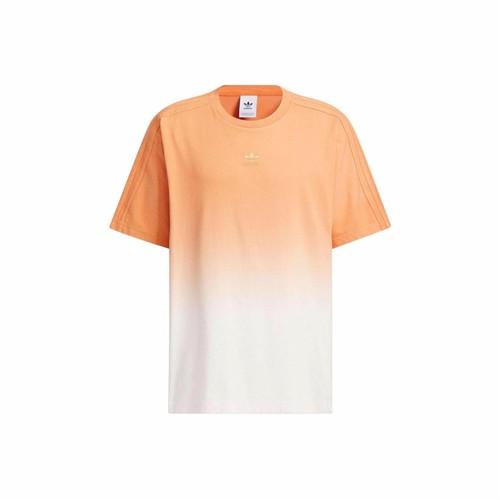 

adidas Casual Gradient Crew Neck Pullover T-Shirt, Unisex, Pink and White L розовый/белый