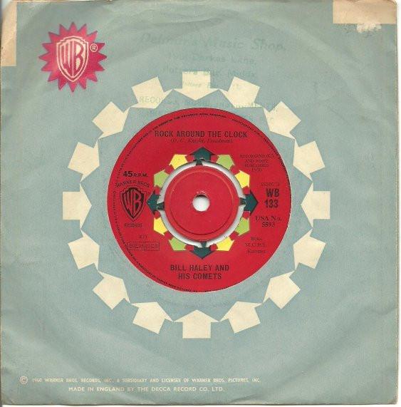 

7-дюймовая пластинка BILL HALEY HIS COMETS Rock Around The Clock WB133 WARNER 1964 UK Rock Б/у
