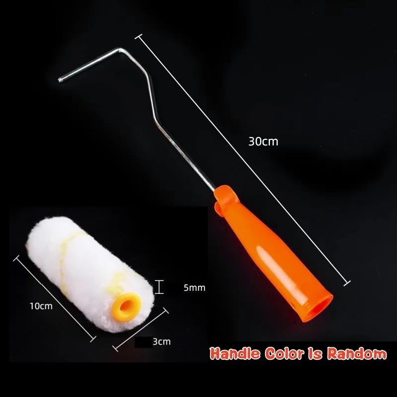 Set Completo di Rulli Pittura da 11 Pezzi con Manico Lungo e Coperture da 4 Pollici Kit Strumenti Pittura a Pennello Ideale per Pareti, Soffitti e Piccole Aree