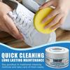 NEW 1pc Cleaning Cream with Sponge Multipurpose Cleaning and Stain Removal Cream White Sneake Shoes Free Wash No Yellowing
