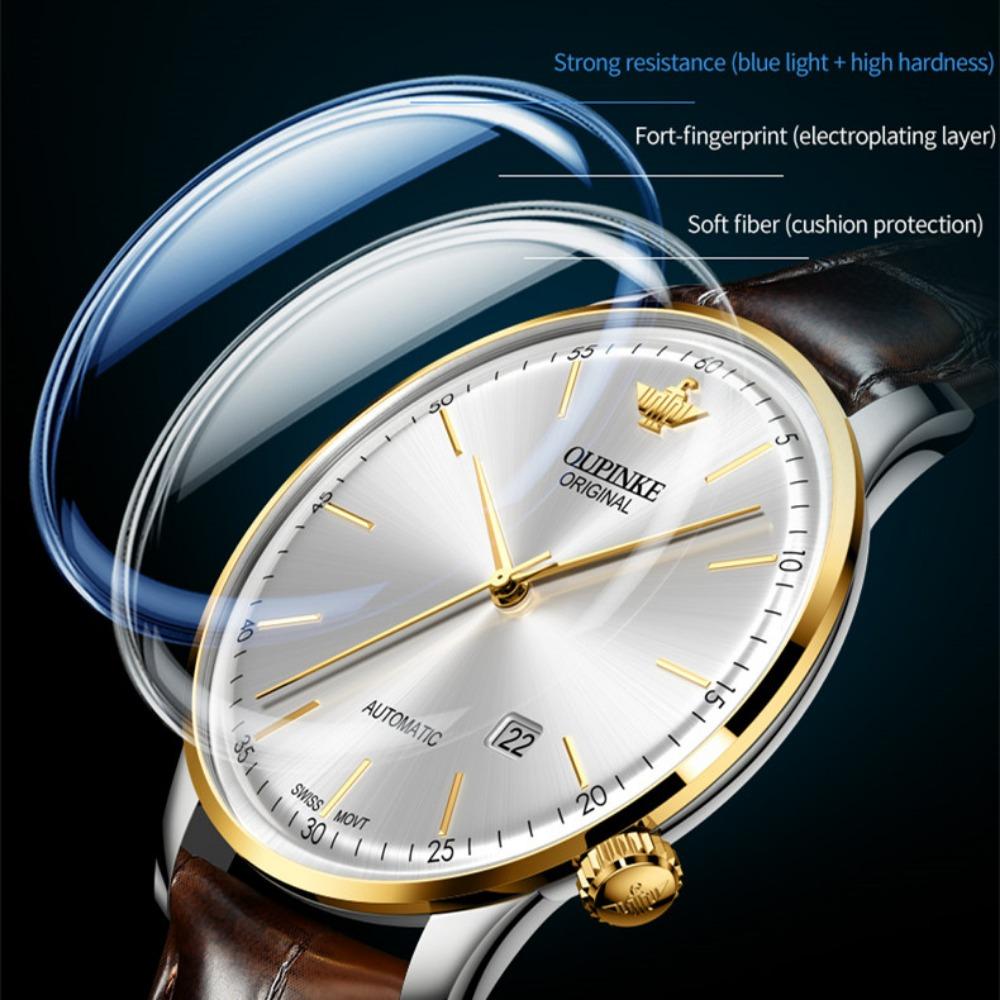 OUPINKE Montres Homme Horlogerie Mécanique Mode Montres Haut de Gamme