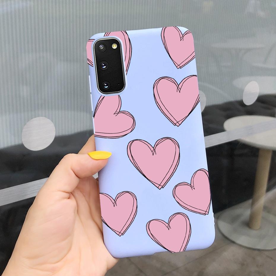 For Samsung Galaxy S20 5G S20+ Case Cover Fashion Soft Silicone Macaroon Phone Cases For Samsung S20 FE S 20 Plus S20Plus Funda