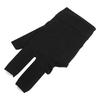 Billiards Pool Gloves Breathable Elastic Anti Slip 3 Fingers Cue Gloves Cue Sports Gloves for Training Black