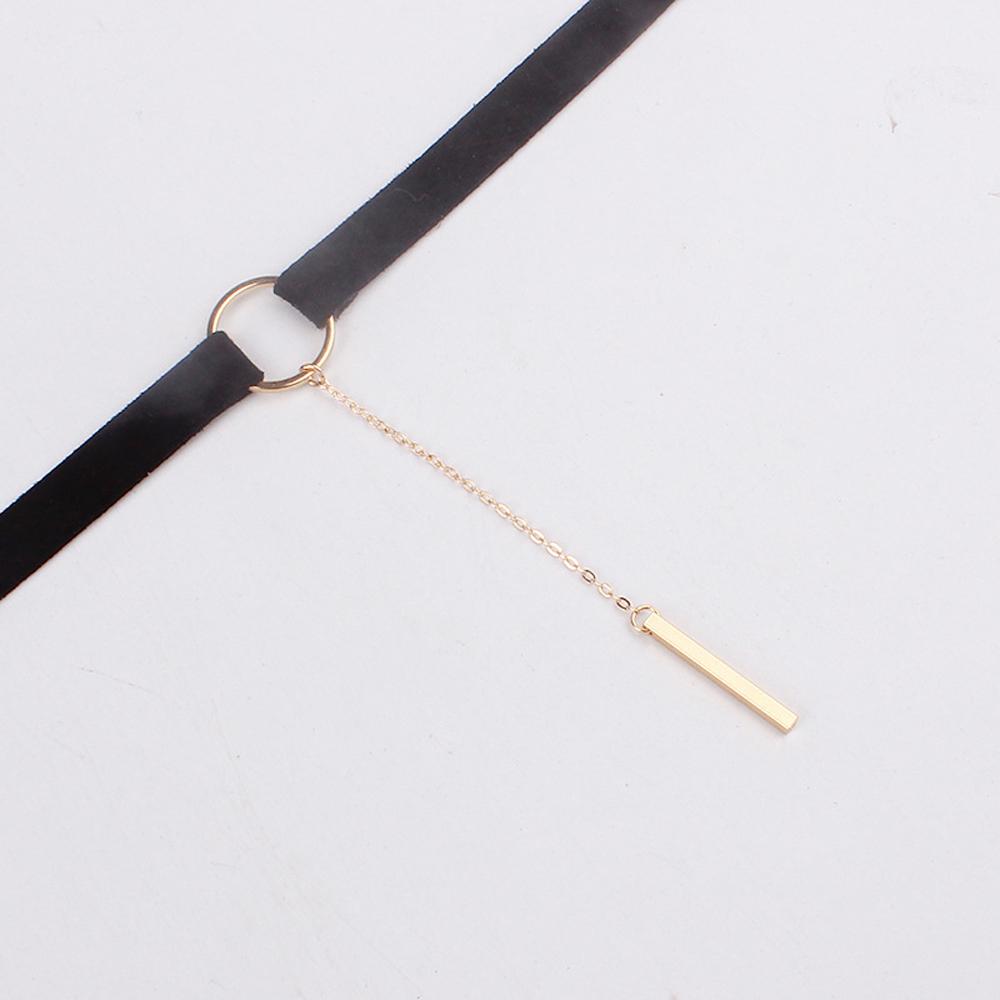 SUMENG 2024 New Fashion Black Velvet Choker Necklace Chain Bar Chokers  For Women Collares Jewelry Gifts