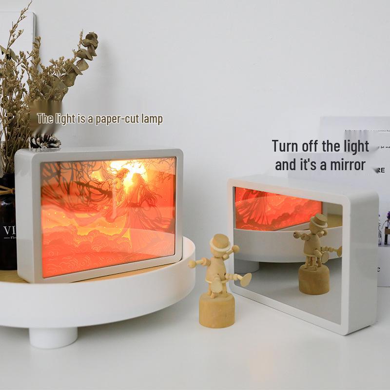 3D Paper Carving Night Light - Creative Shadow Lantern